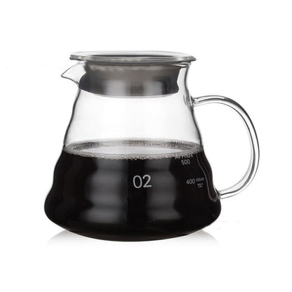 Glass Coffee Carafe, Standard Coffee Server for Pour Over Coffee Maker, Clear Coffee Pot, 600ml