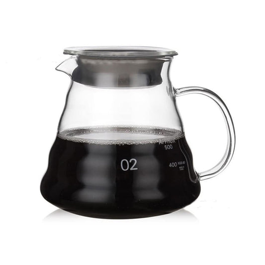 Glass Coffee Carafe, Standard Coffee Server for Pour Over Coffee Maker, Clear Coffee Pot, 600ml