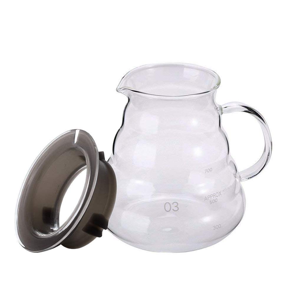 Glass Coffee Carafe, Standard Coffee Server for Pour Over Coffee Maker, Clear Coffee Pot, 800ml