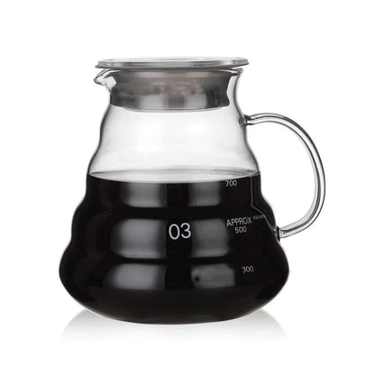 Glass Coffee Carafe, Standard Coffee Server for Pour Over Coffee Maker, Clear Coffee Pot, 800ml
