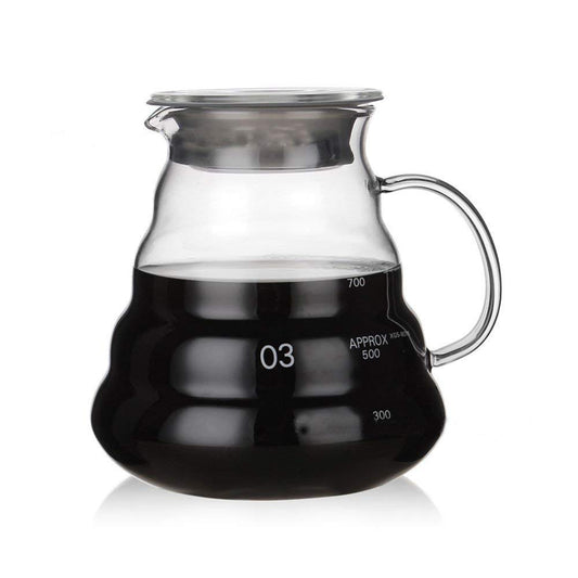 Glass Coffee Carafe, Standard Coffee Server for Pour Over Coffee Maker, Clear Coffee Pot, 800ml