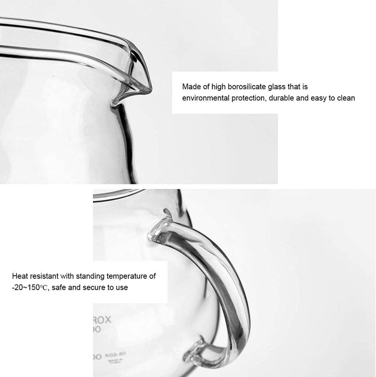 Glass Coffee Carafe, Standard Coffee Server for Pour Over Coffee Maker, Clear Coffee Pot, 600ml