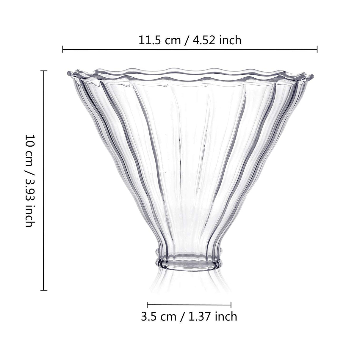 Glass Coffee Dripper, V60 Pour Over Coffee Dripper With Bamboo Wood Base, Slow Brewing Accessories for Home Cafe Restaurants, 1-4 Cups